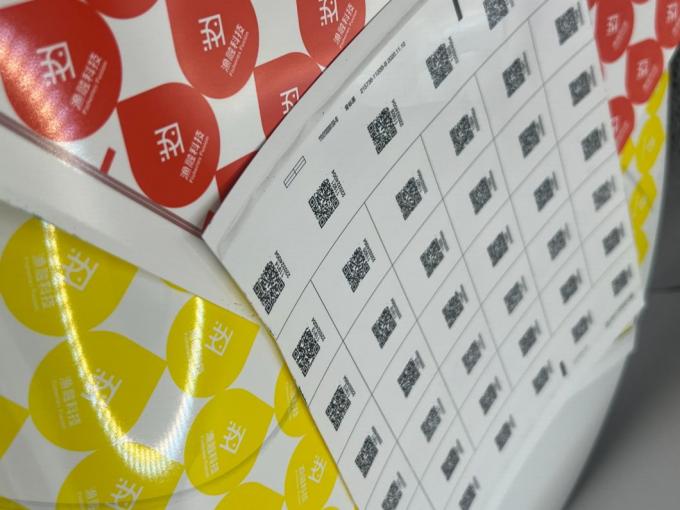 customized label stickers are perfect for hologram stickers  changable QR code label 0