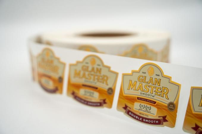 Nontransparent Personalized Dishwasher Safe Labels Whisky Beer Bottle Label Stickers 2