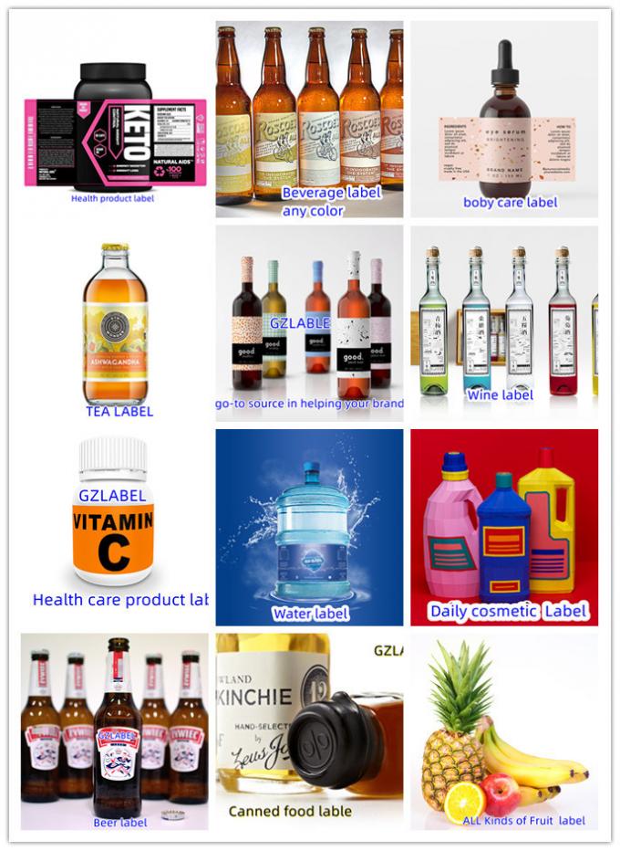 Waterproof Wine Bottle Label Self Adhesive Whisky Label Vinyl Sticker Printing 1