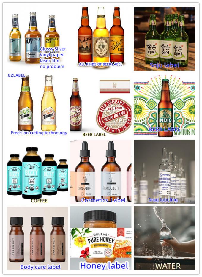 Waterproof Wine Bottle Label Self Adhesive Whisky Label Vinyl Sticker Printing 0