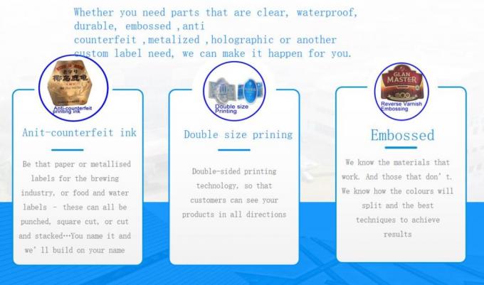 Professional label sticker manufacturer for   Bottle Labels Beverage Packaging Solution 6