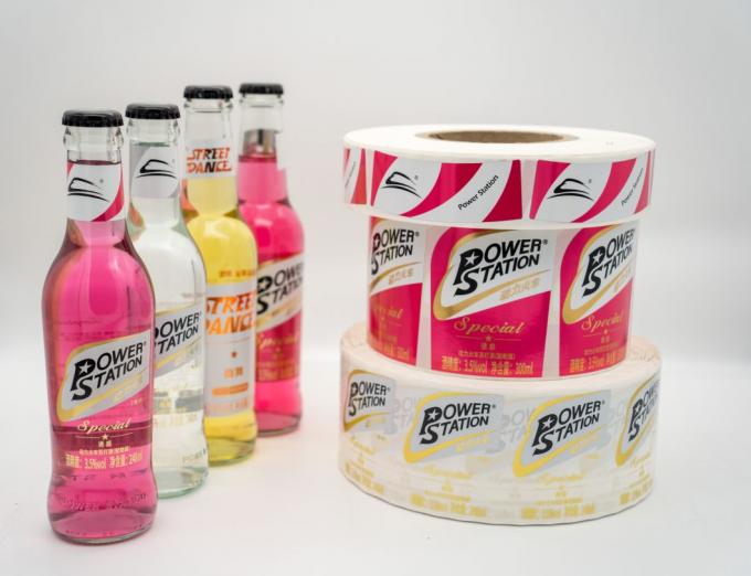 Custom Logo Beverage Bottle Label Self Adhesive Clear Sticker Label Paper 6