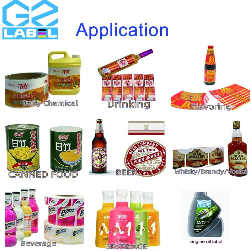 Eco-Friendly Adhesives  Customized Label Sticker for Glass Bottles and Cans label sticker manufacturer