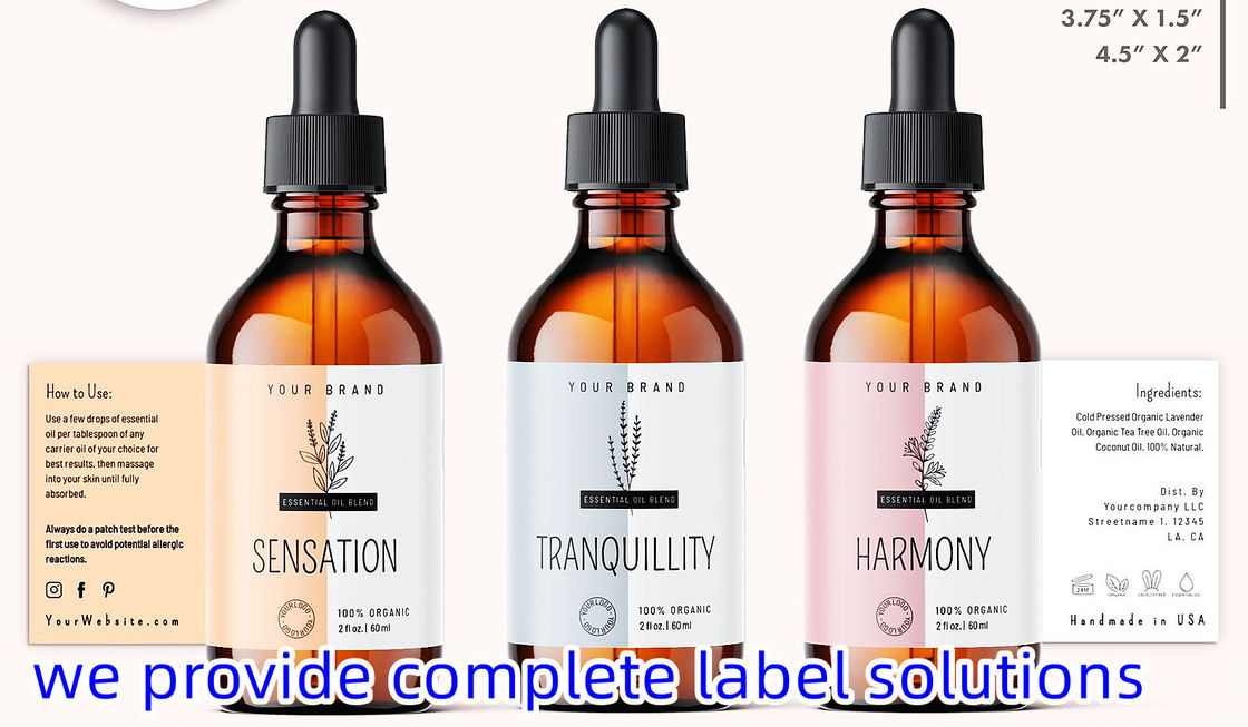 Custom  Label for Colored Address Labels large Vinyl Sticker Printing metal Adhesive Label