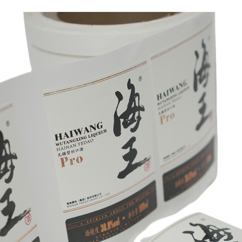 Customized Self Adhesive Labels for Beverage Bottles with Monthly Capacity of 10-20 Million PCS