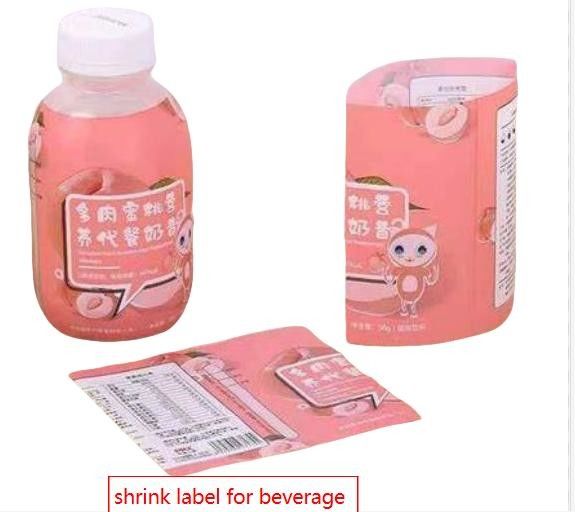 Shrink Sleeve Labels for Beverage Bottles Waterproof and Durable Customized Sizes and Shapes Printing Direct Supply Fast Lead Time 99.9% Customer Satisfaction Competitive