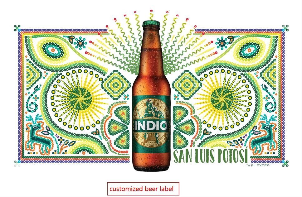 Beer Bottle Label Packing By Rolls or Sheets Lead Time Normal in 5-7 Days We Are an More Professional Than Trading Company