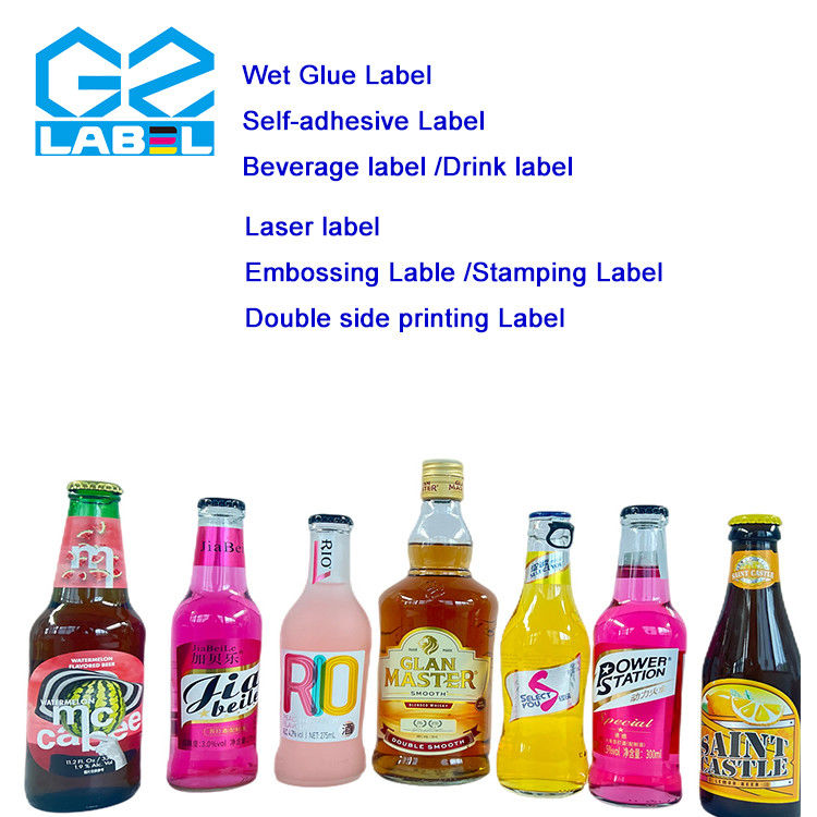 Paper Beer Bottle Label With Glossy Finish Made Of Paper Easy To Apply And Remove