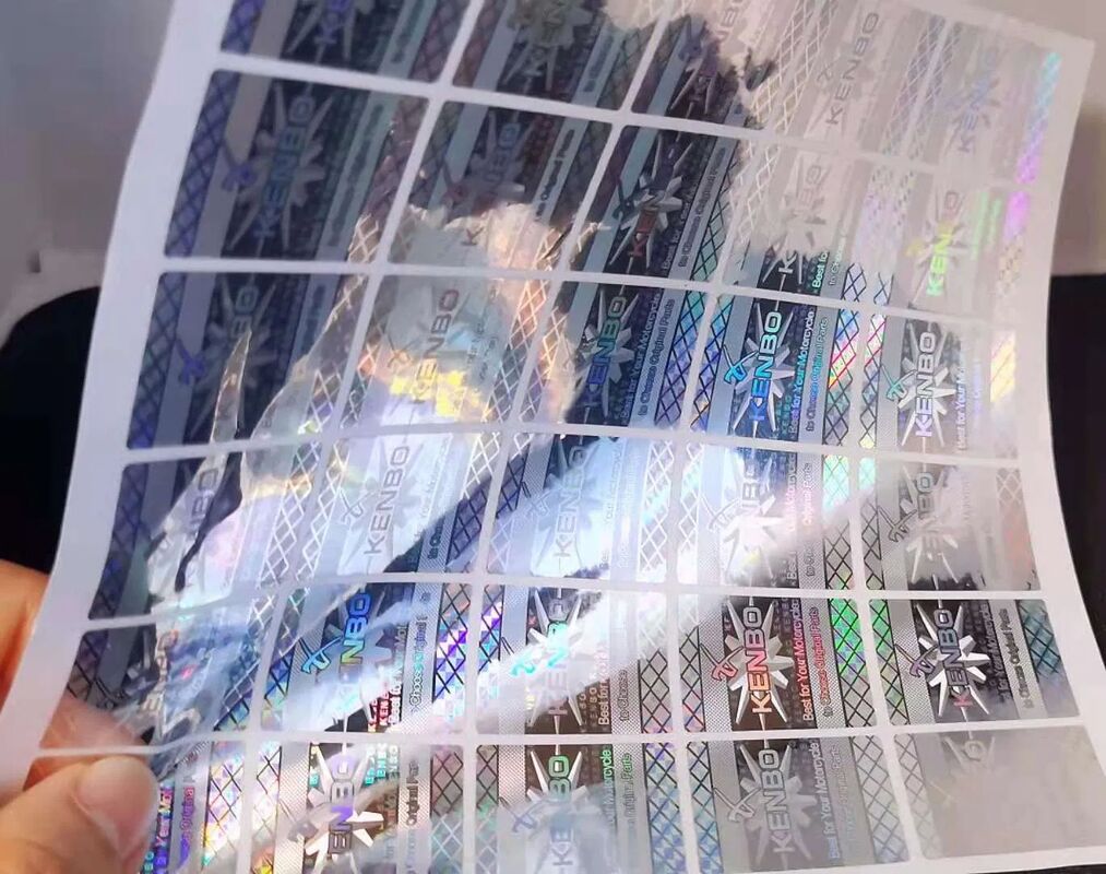 Laser Hologram Silver Label Hologram Laser Sticker Labels Anti Counterfeit Hologram Sticker with Qr Code