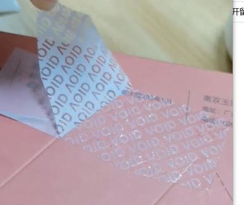 Transparent Sealing Adhesive Shippig Label Sticker Anti Counterfeiting Tamper Evident