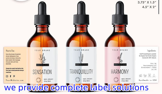 Custom  Label for Colored Address Labels large Vinyl Sticker Printing metal Adhesive Label