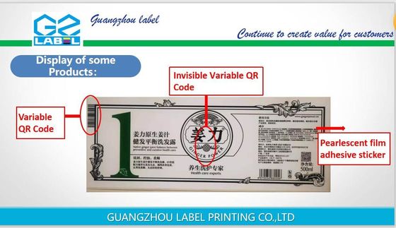 Professional Customized Label Sticker Water Dissolvable Washdown Resistant Temperature Indicating