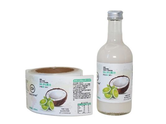 Custom Package Round Sticker Labels With Excellent Production Capacity For Beverage Bottle Label