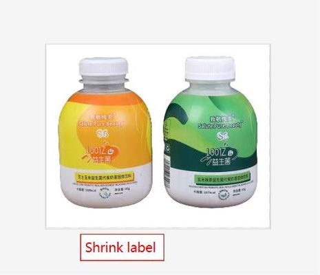 Waterproof Shrink Sleeve Labels for Flavoring Label in White BOPP/PE/PP/PVC/PET