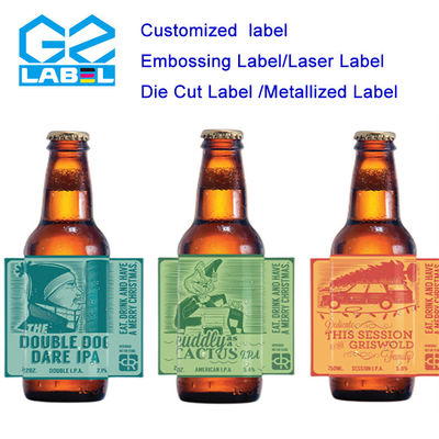 16. Custom Beer Bottle Labels with Local Glue Removal for Easy Application