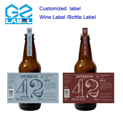 Self-adhesive and Offset Printing Beverage Bottle Label Customizable Design for Packaging